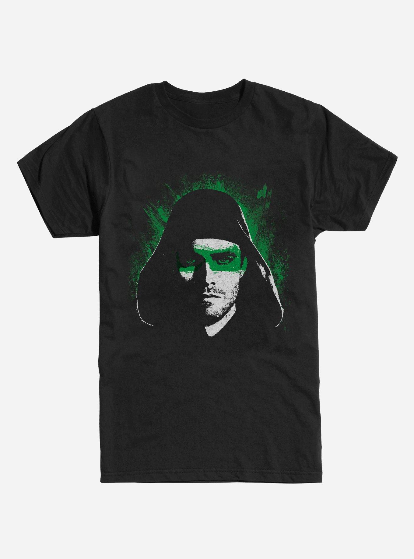 DC Comics Arrow Green Portrait T-Shirt, BLACK, hi-res