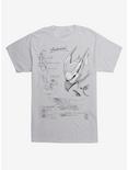 Fantastic Beasts Thunderbird Sketches T-Shirt, , hi-res