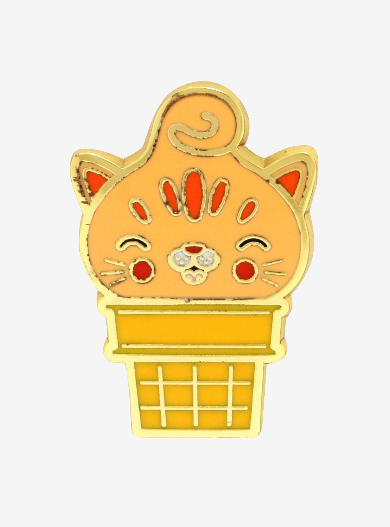 Kitty Cones Sherburt Enamel Pin, , hi-res