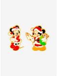 Loungefly Disney Mickey & Minnie Mouse Santa Holidays Enamel Pin Set - BoxLunch Exclusive, , hi-res