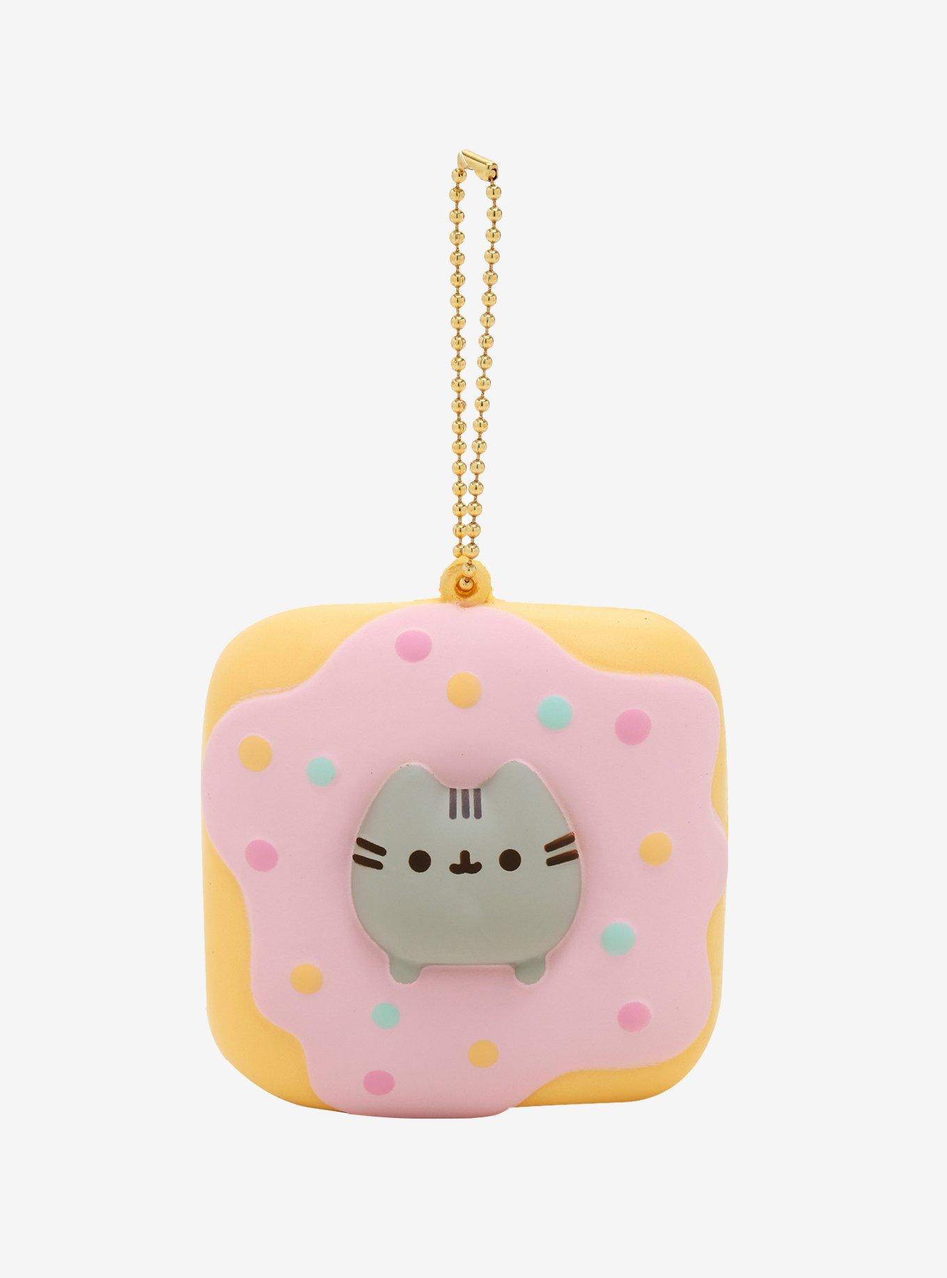 Pusheen Donut Square Squishy Key Chain, , hi-res