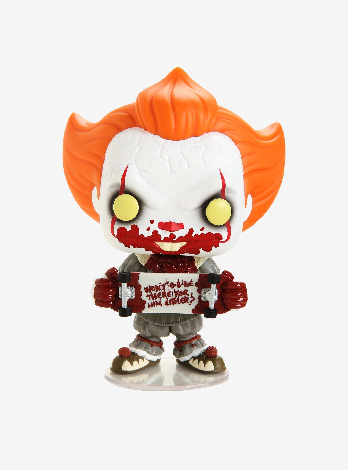 Funko IT Chapter Two Pop! Movies Pennywise With Skateboard Vinyl Figure Hot Topic Exclusive, , hi-res