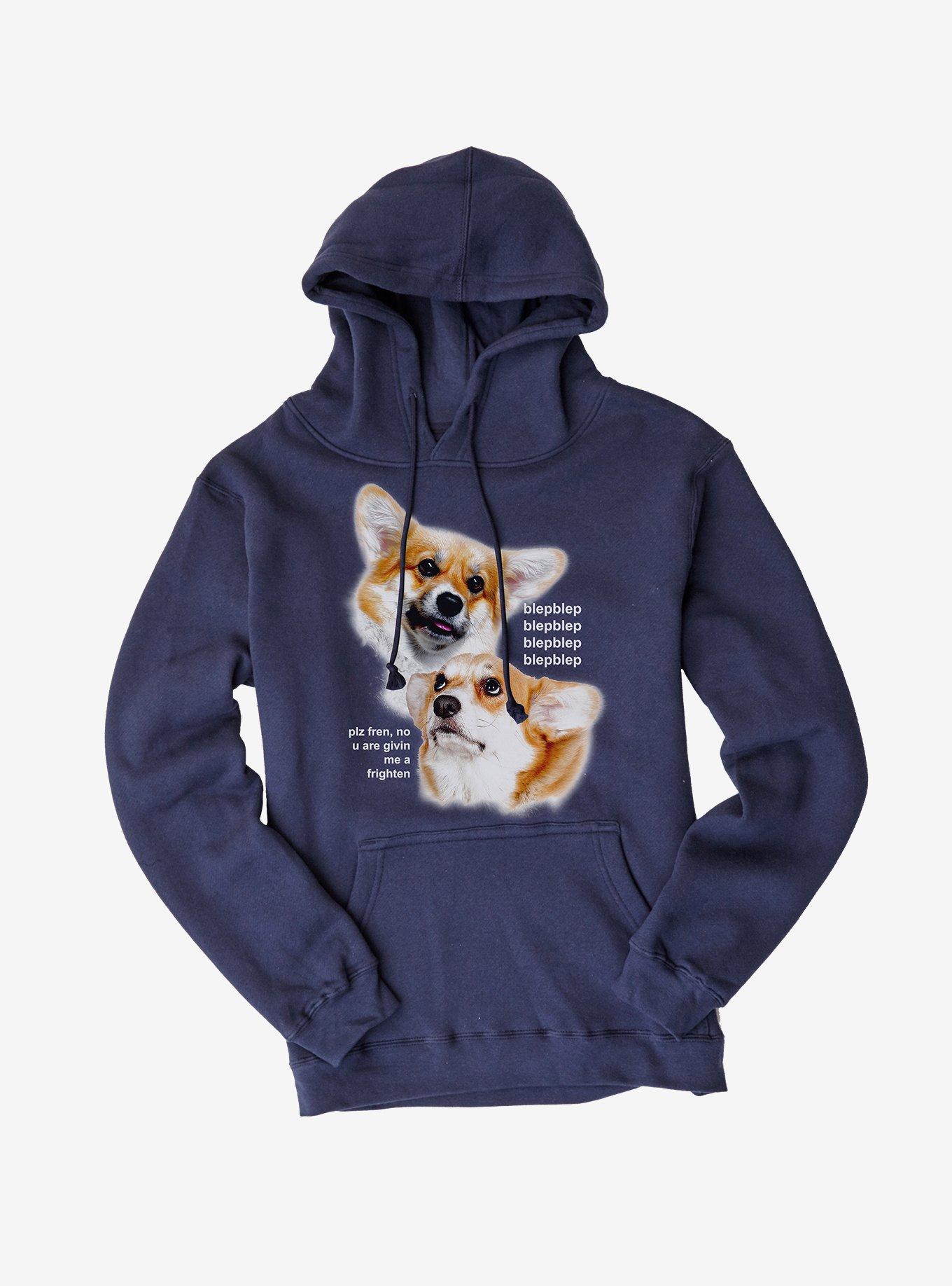 Blep Blep Corgi Hoodie, , hi-res