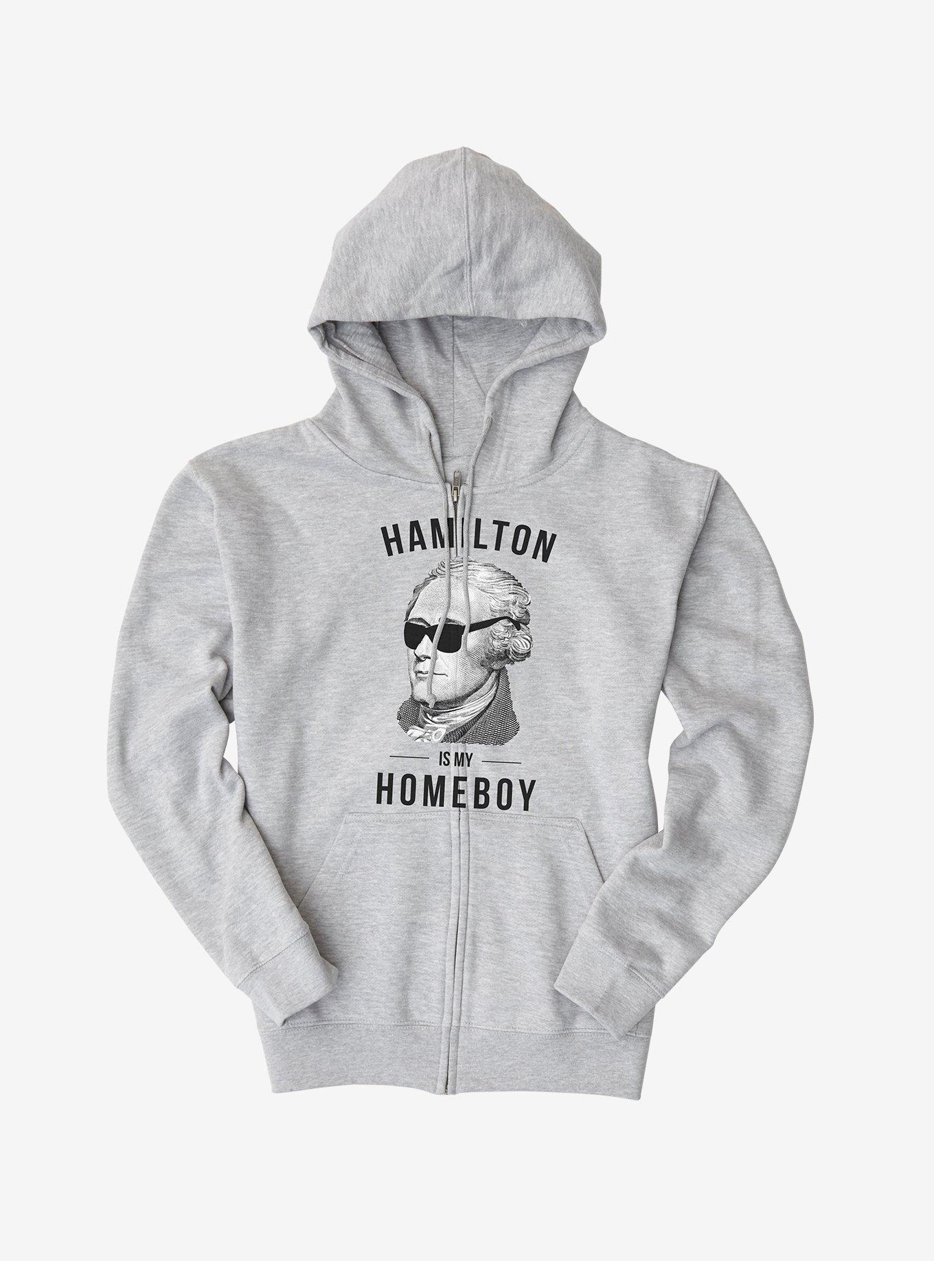 Hamilton Is My Homeboy Hoodie, HEATHER GREY, hi-res