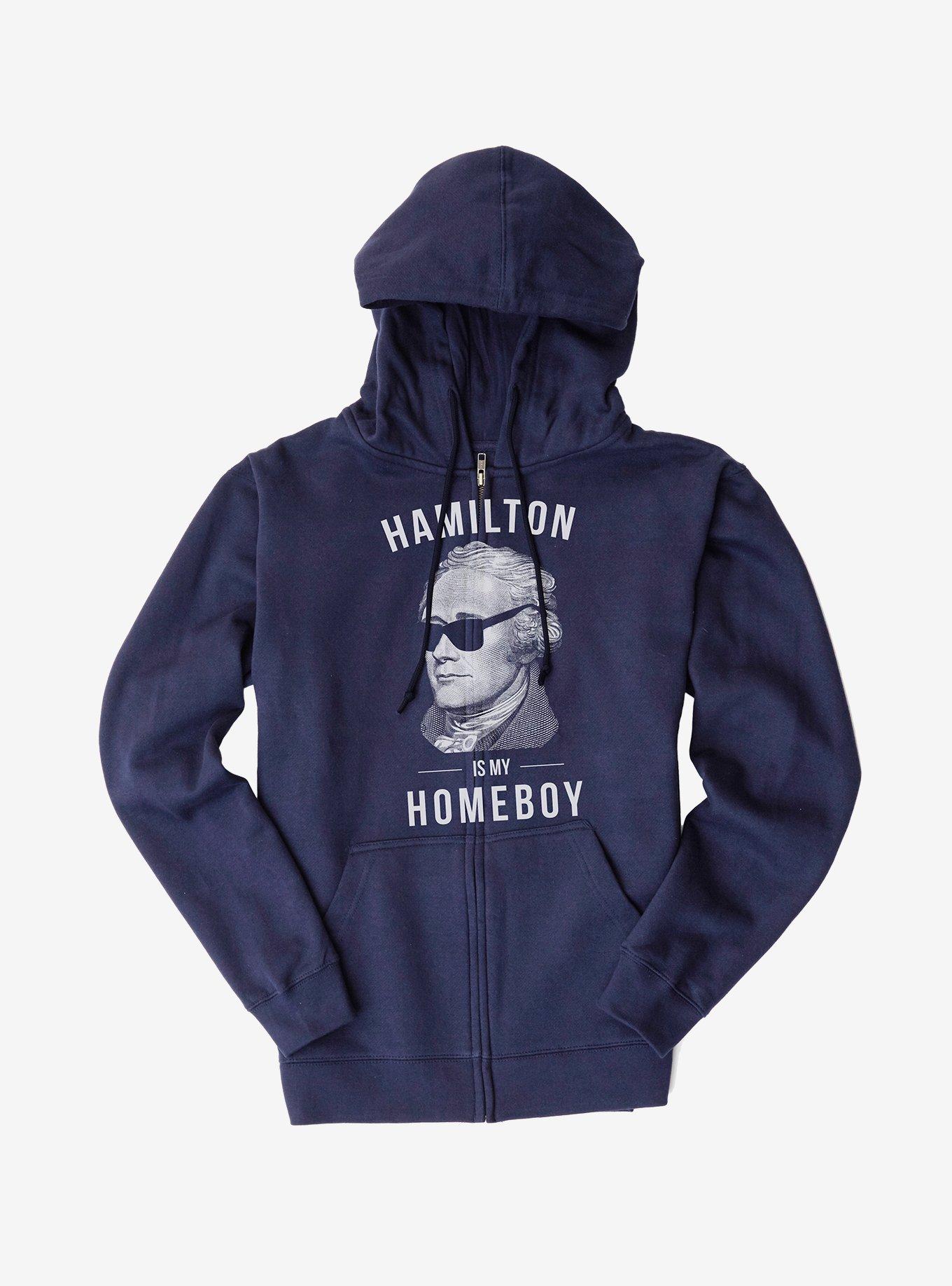 Hamilton Is My Homeboy Hoodie BLUE Hot Topic