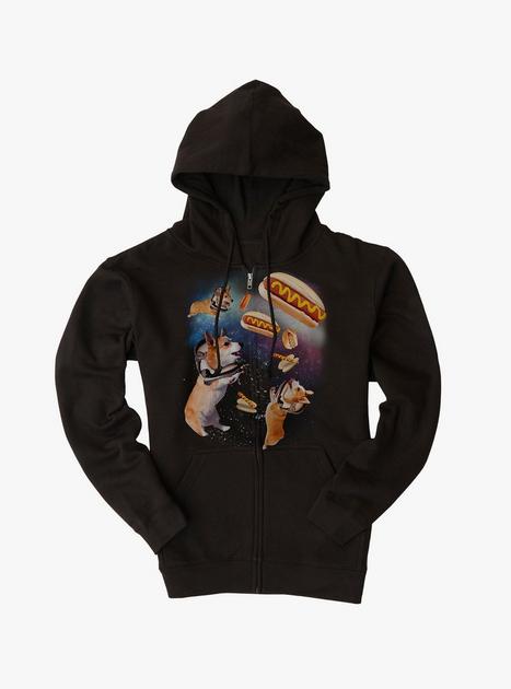 Hotdog Corgis Hoodie - BLACK | Hot Topic