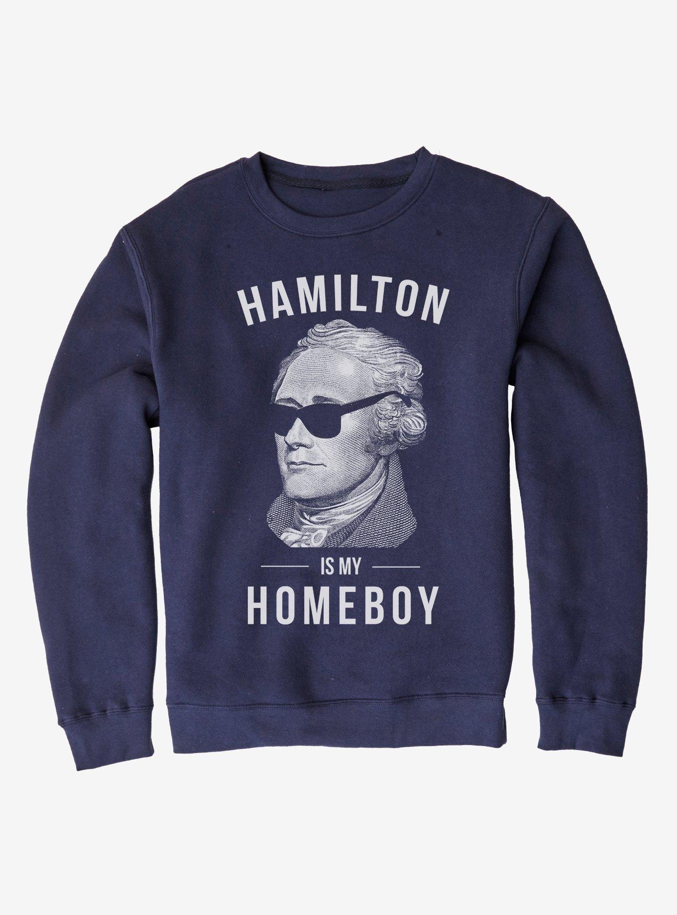 Hamilton Is My Homeboy Sweatshirt, NAVY, hi-res