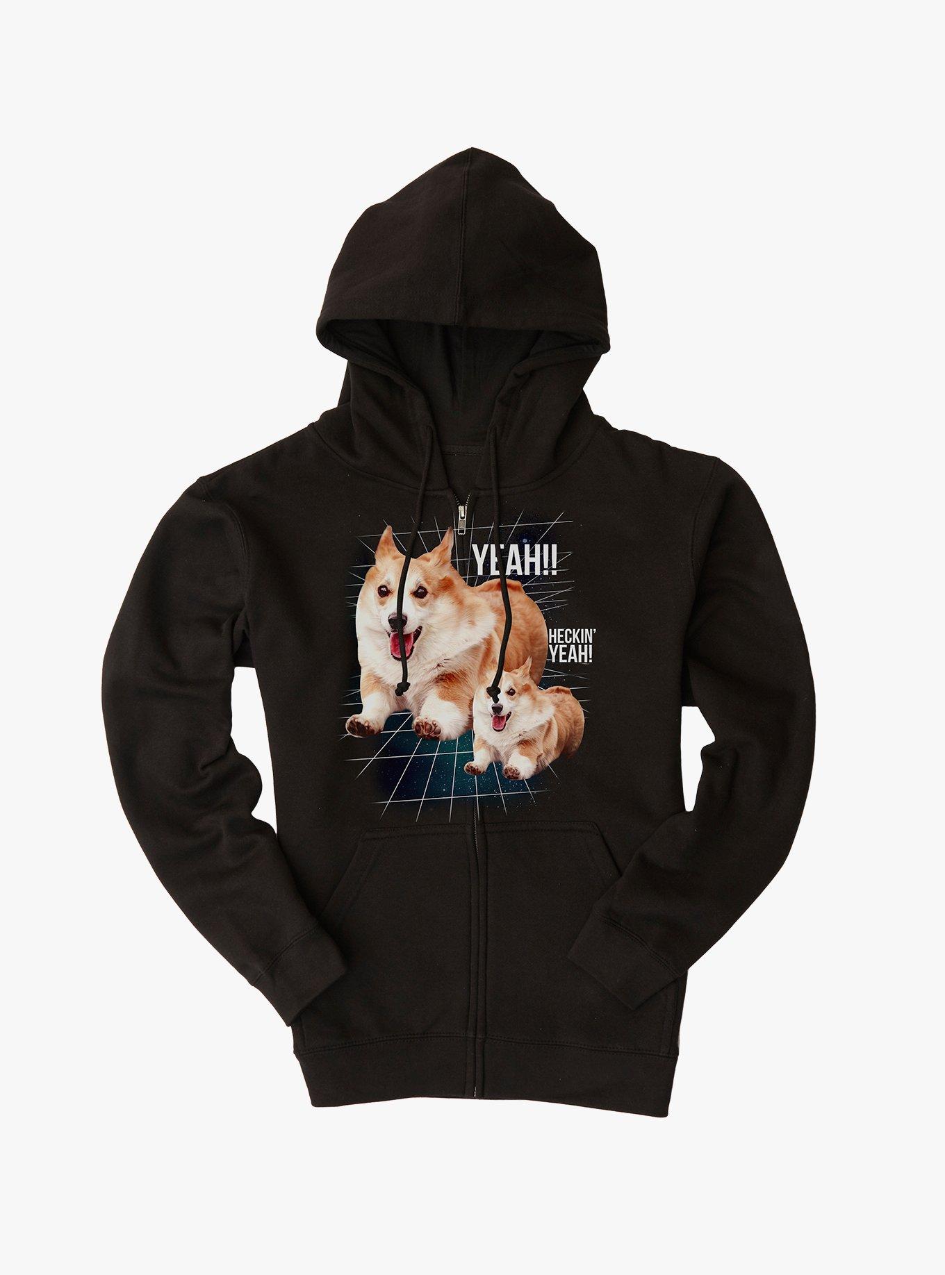 Heckin' Yea Corgi Hoodie, , hi-res