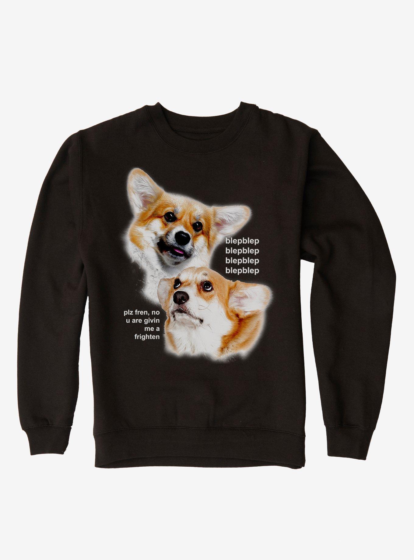 Blep Blep Corgi Sweatshirt, , hi-res