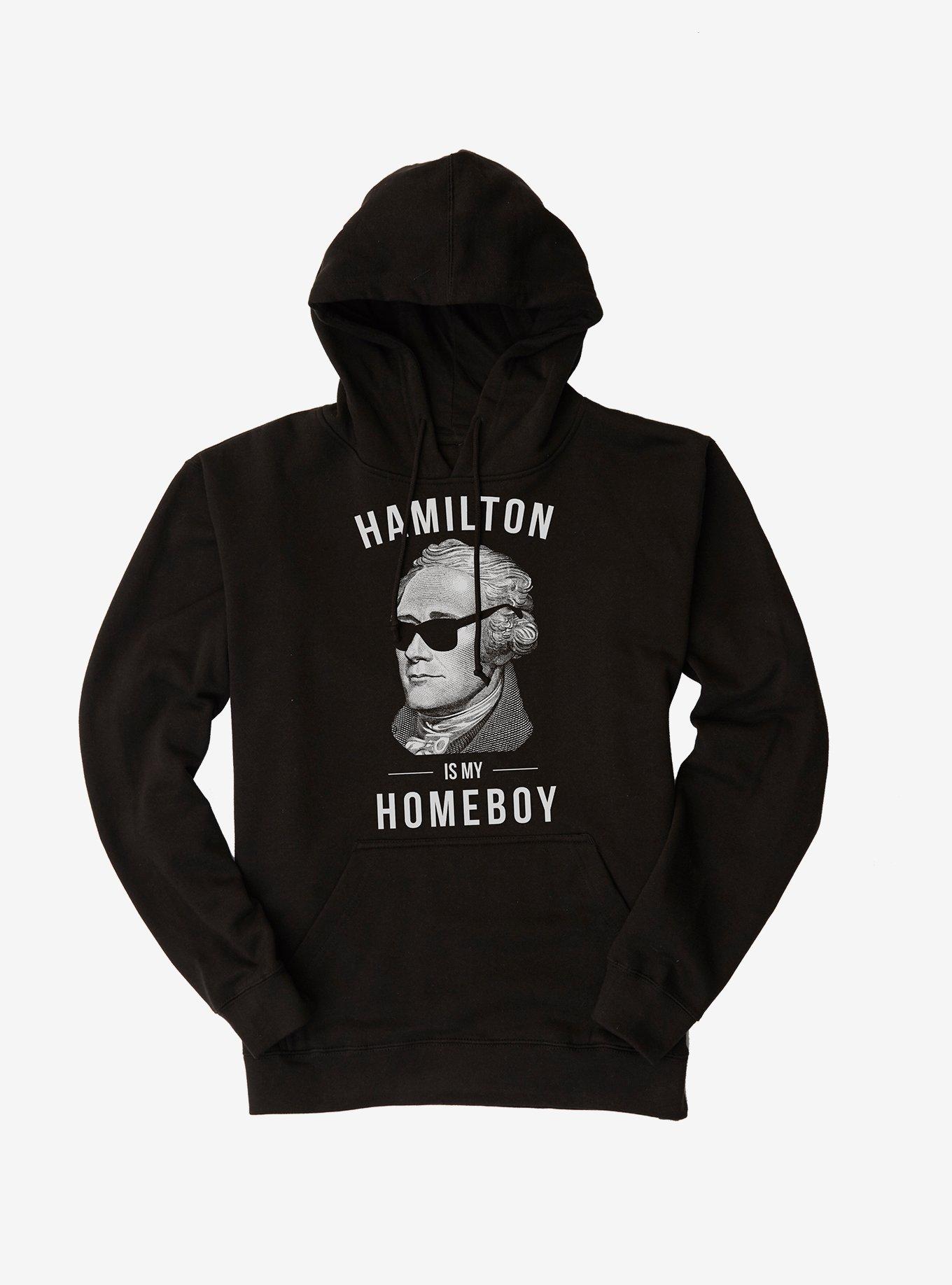 Hamilton Is My Homeboy Hoodie, BLACK, hi-res