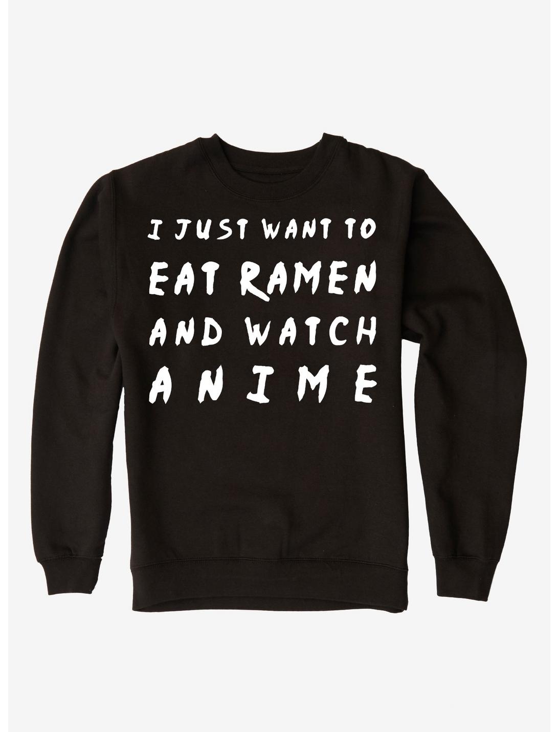 Eat Ramen Sweatshirt, BLACK, hi-res