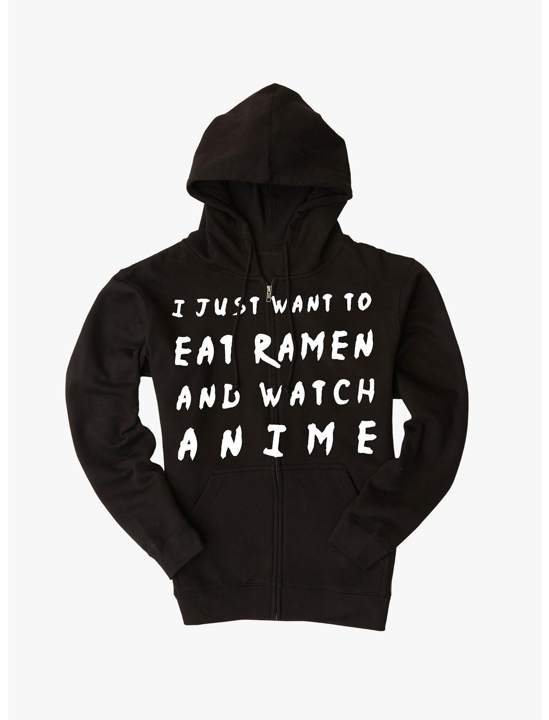 Eat Ramen Hoodie, BLACK, hi-res