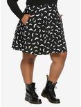 Bat Skater Skirt Plus Size, MULTI, hi-res