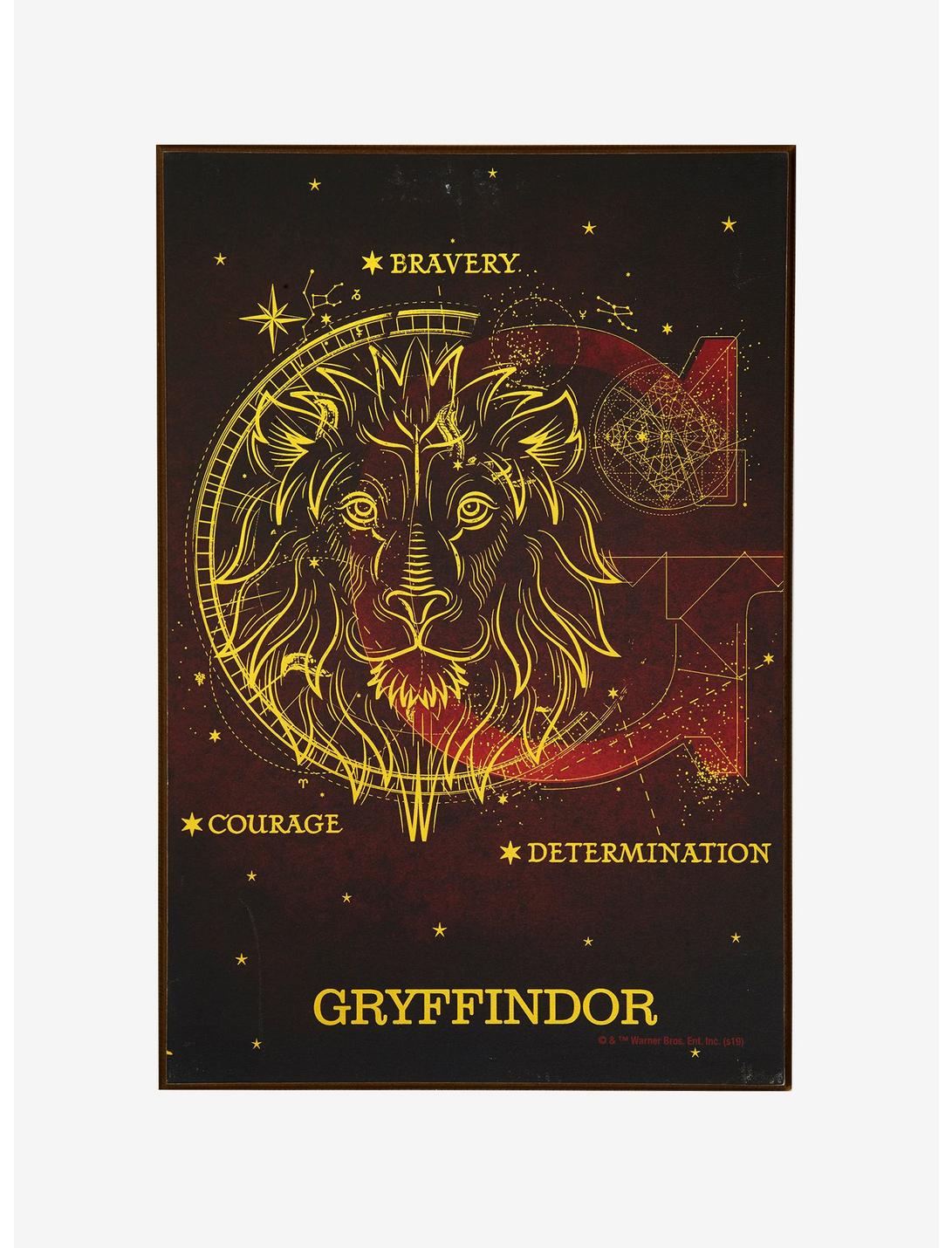Harry Potter Gryffindor Constellation Wood Wall Art, , hi-res