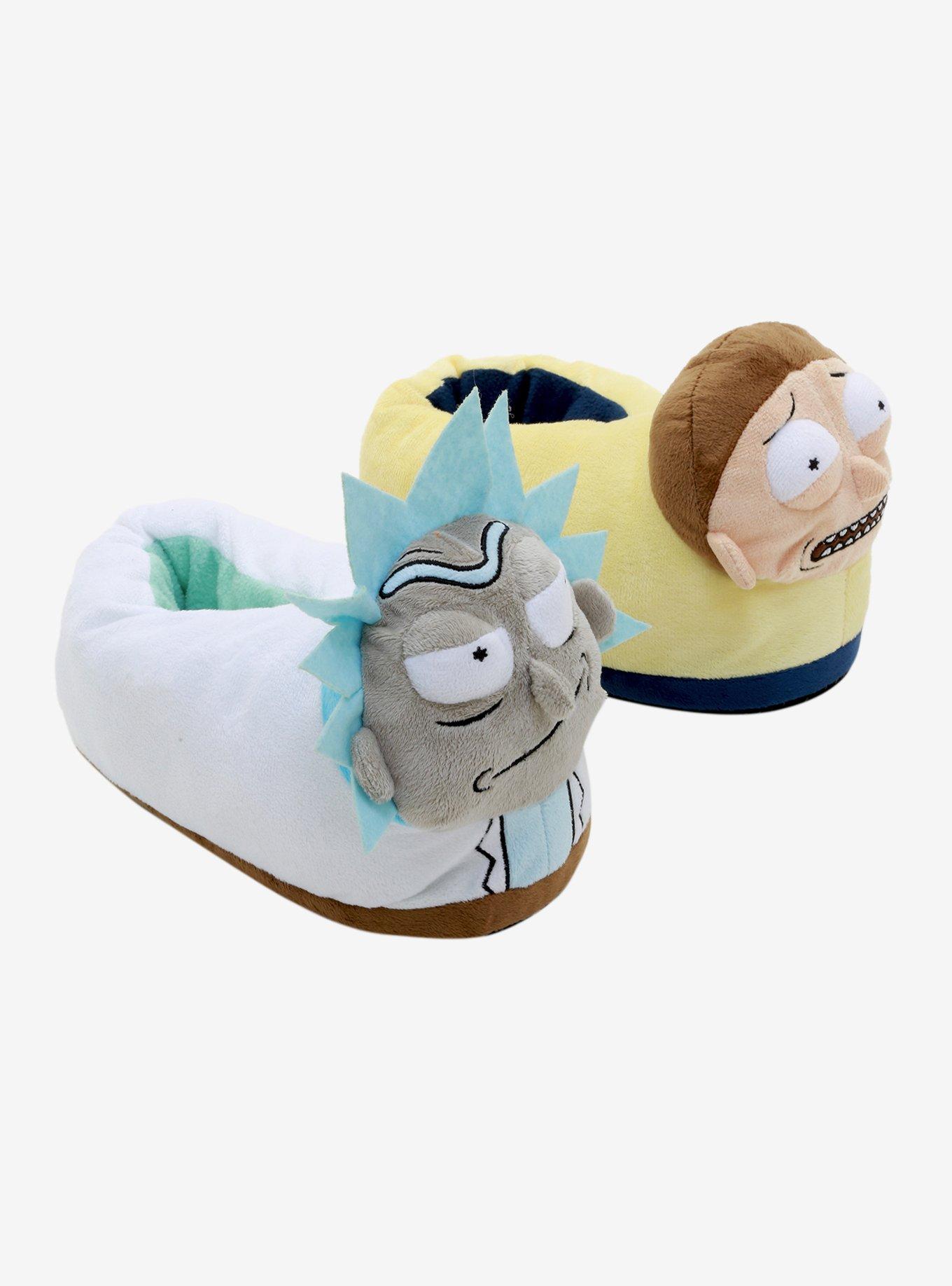 Rick And Morty Plush Slippers, MULTI, hi-res
