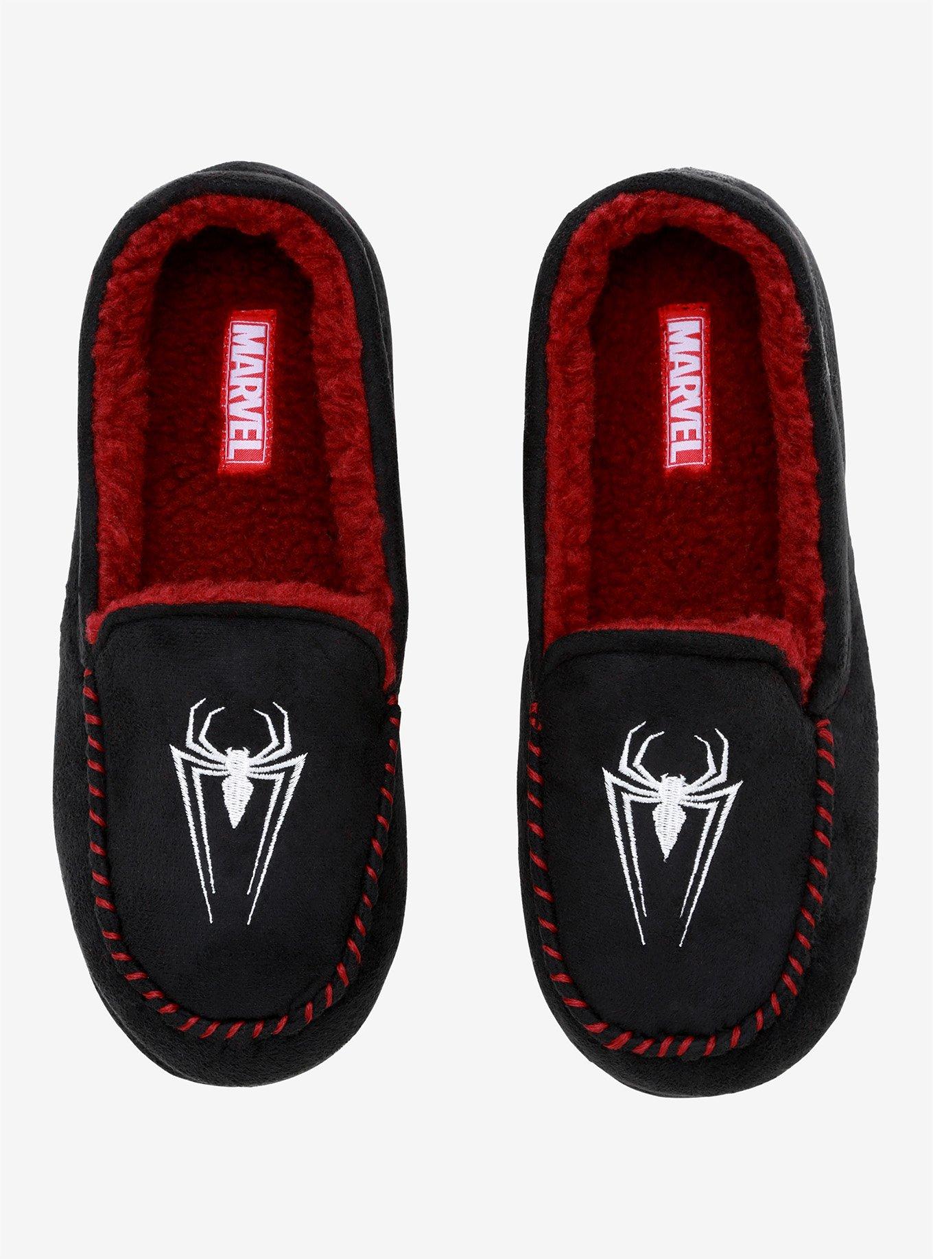 Marvel Spider Man Moccasin Slippers Hot Topic