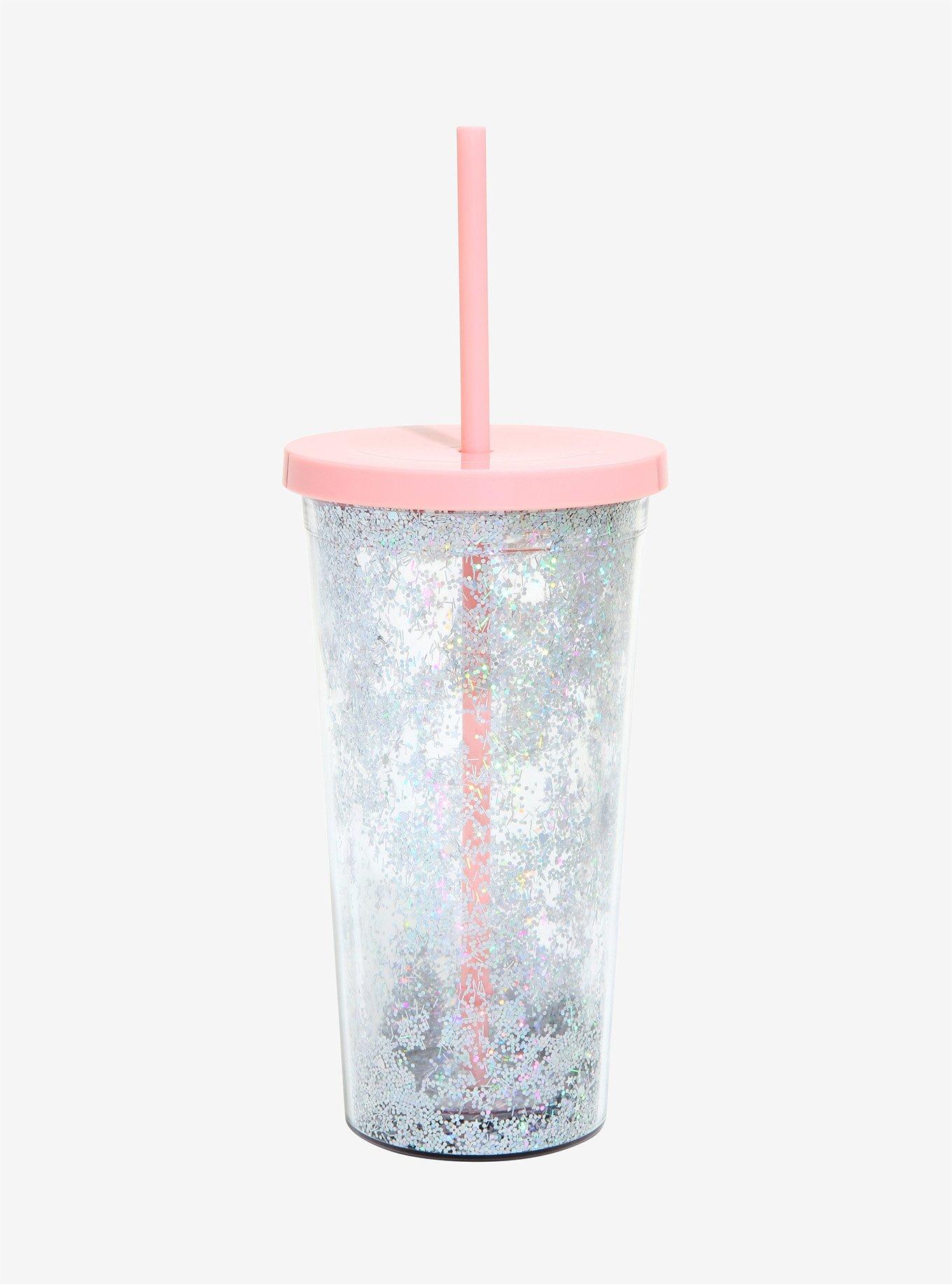 ban.do deluxe sip sip glitter bomb tumbler with straw