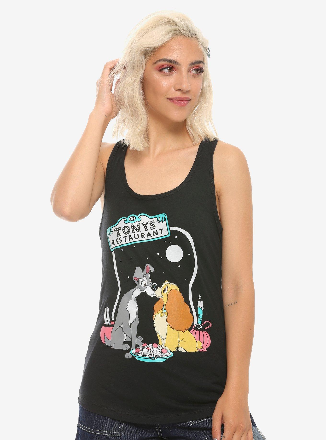 Disney Lady And The Tramp Sweet Kiss Girls Tank Top, MULTI, hi-res