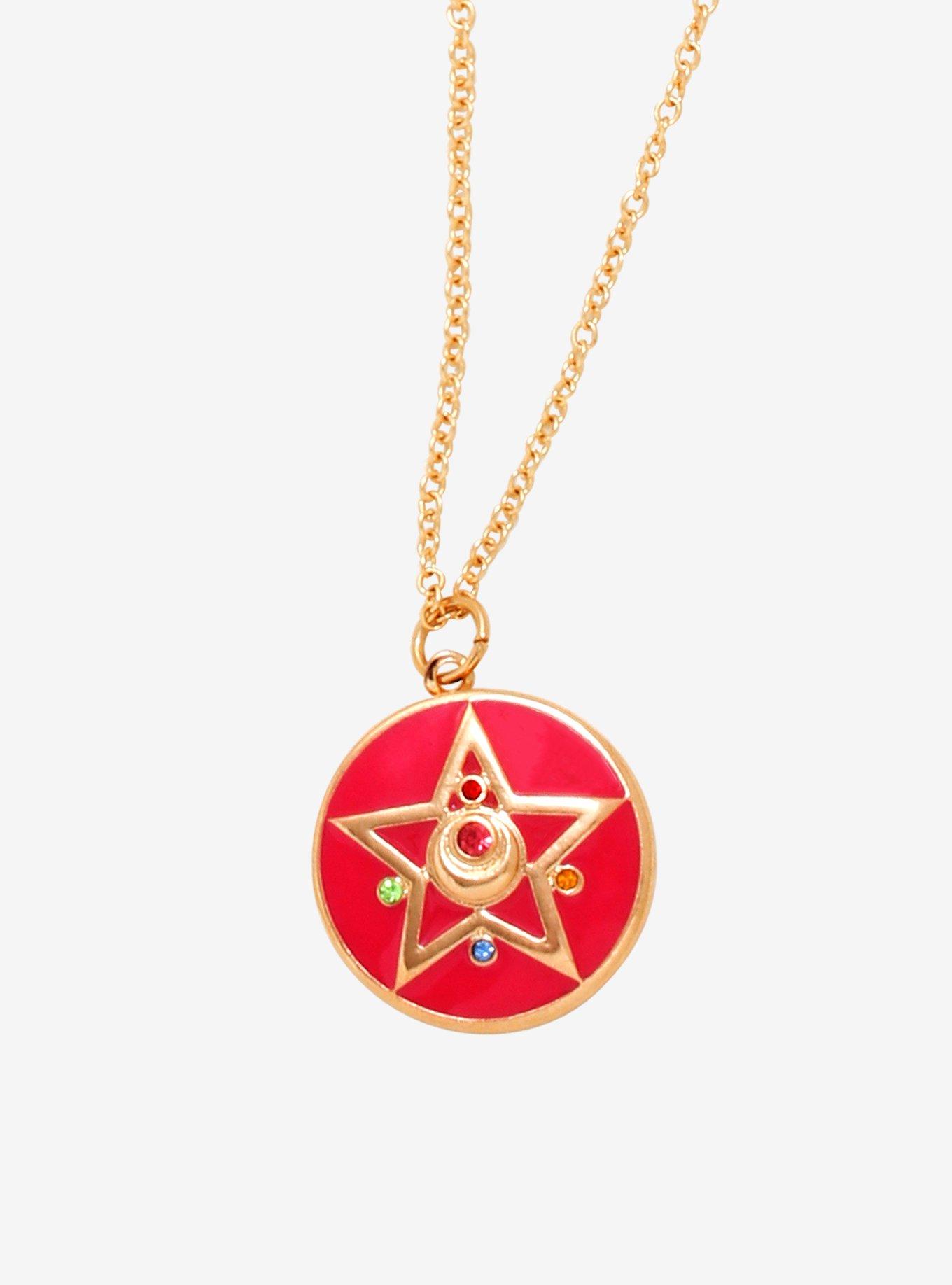 Sailor Moon Crystal Star Compact Necklace - BoxLunch Exclusive, , hi-res