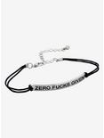 Zero F's Given Bracelet - BoxLunch Exclusive, , hi-res
