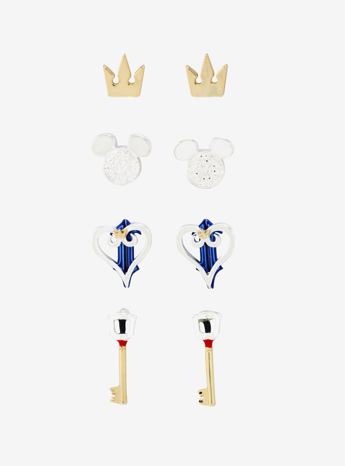 Disney Kingdom Hearts Earring Set, , hi-res