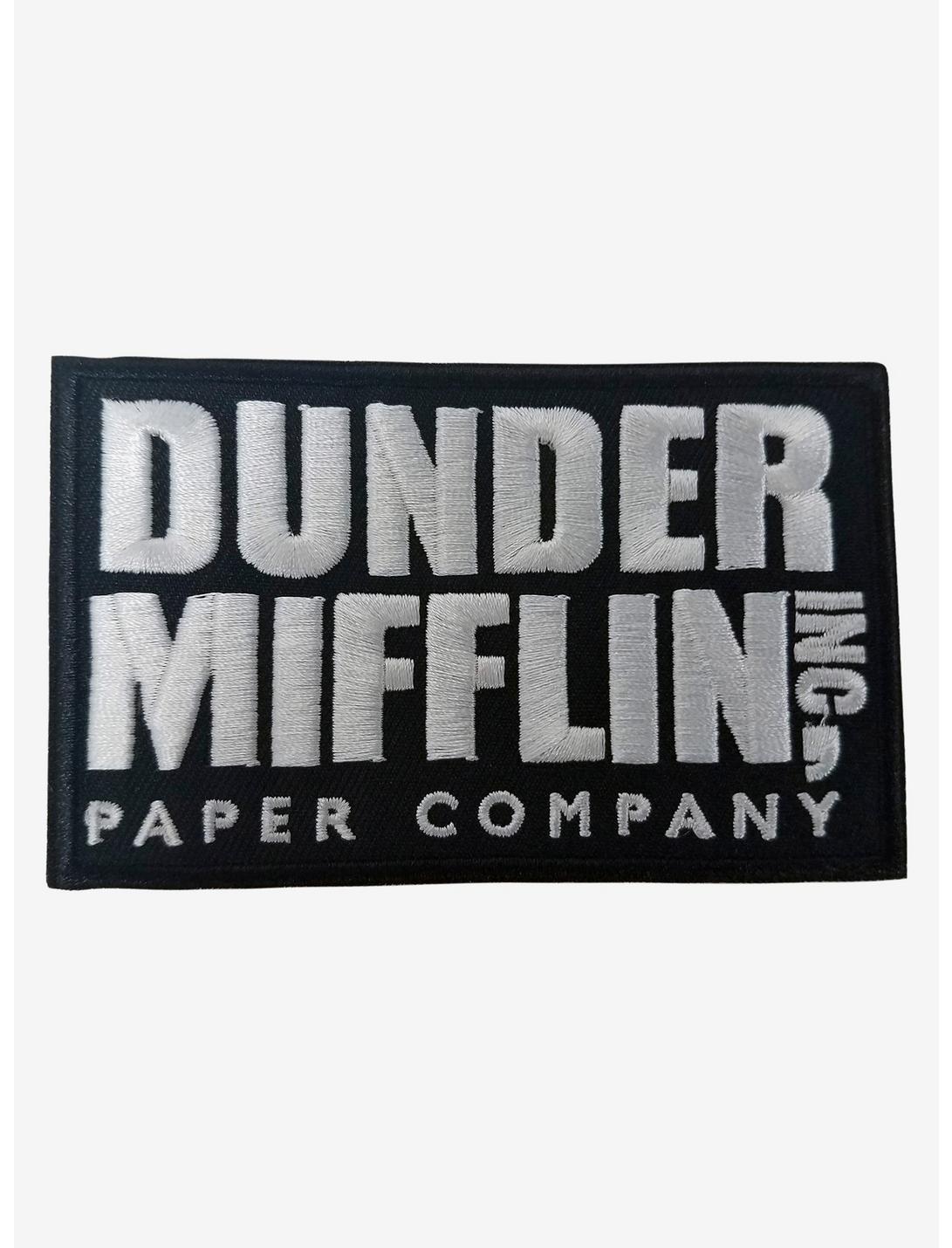 The Office Dunder Mifflin Logo Iron-On Patch, , hi-res