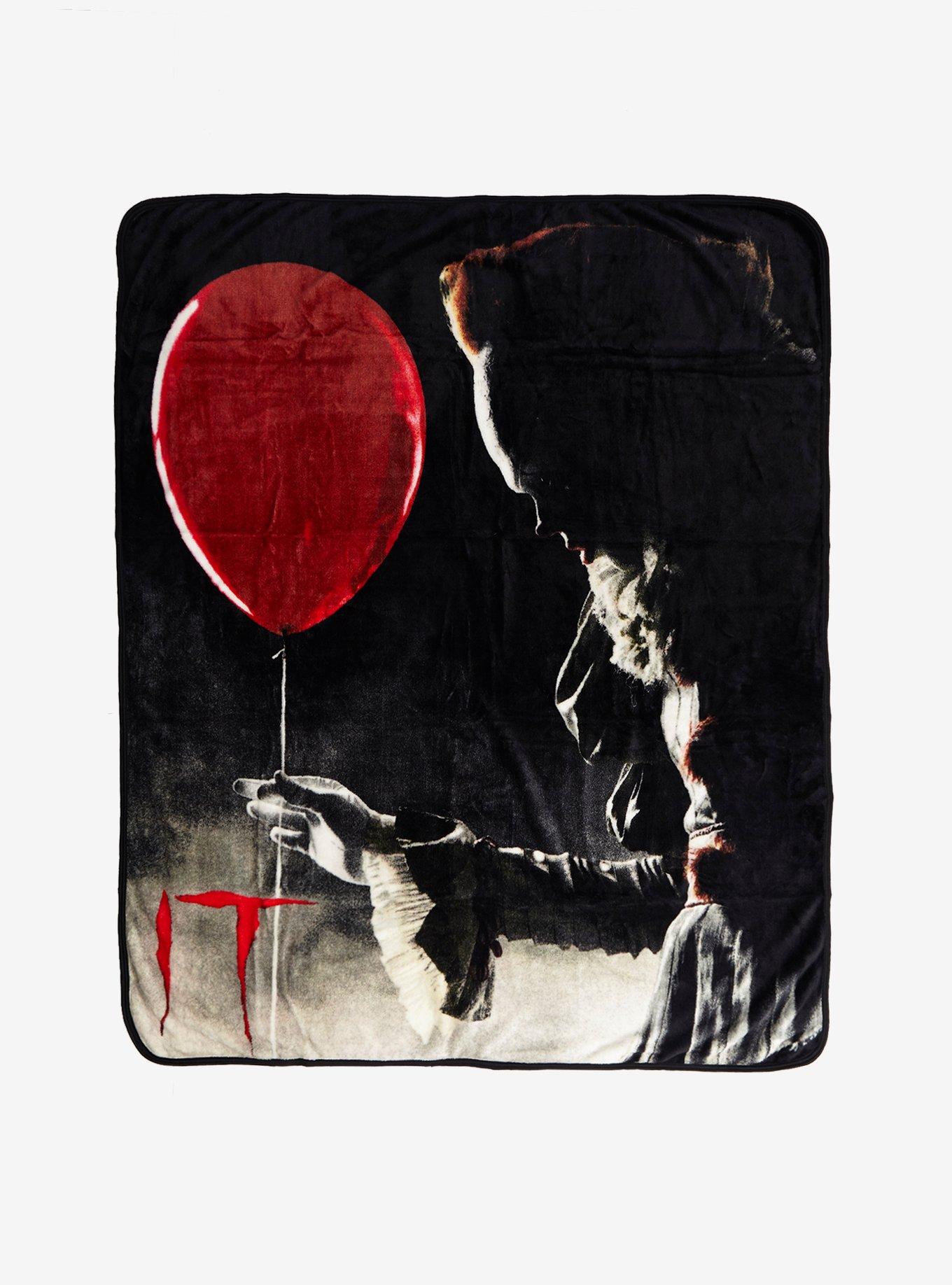 Seven Times Six Pennywise IT Chapter 2 Plush Throw Blanket - 46x60 Inches, Super Soft Fleece