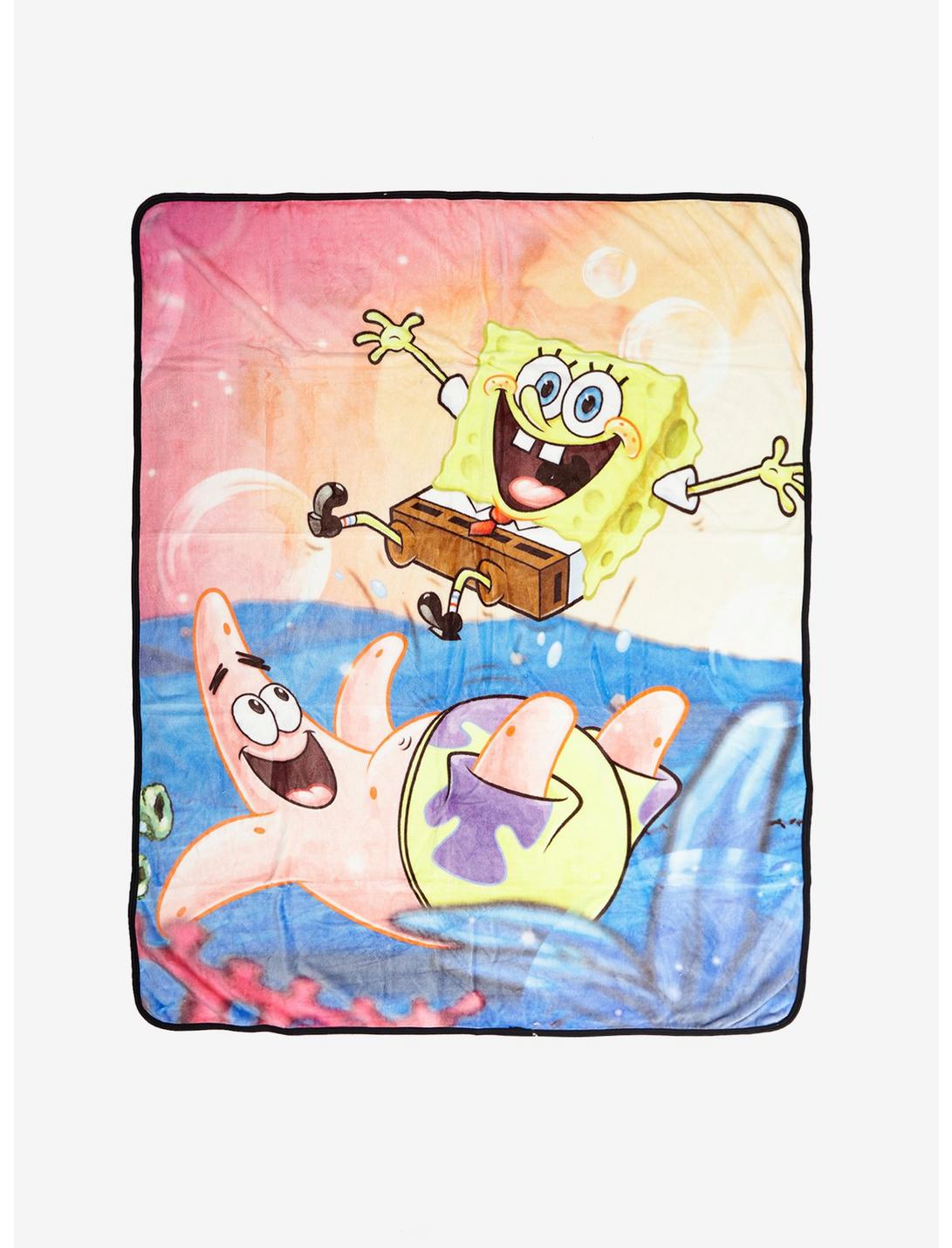 SpongeBob SquarePants Sports Plush Throw Blanket, , hi-res