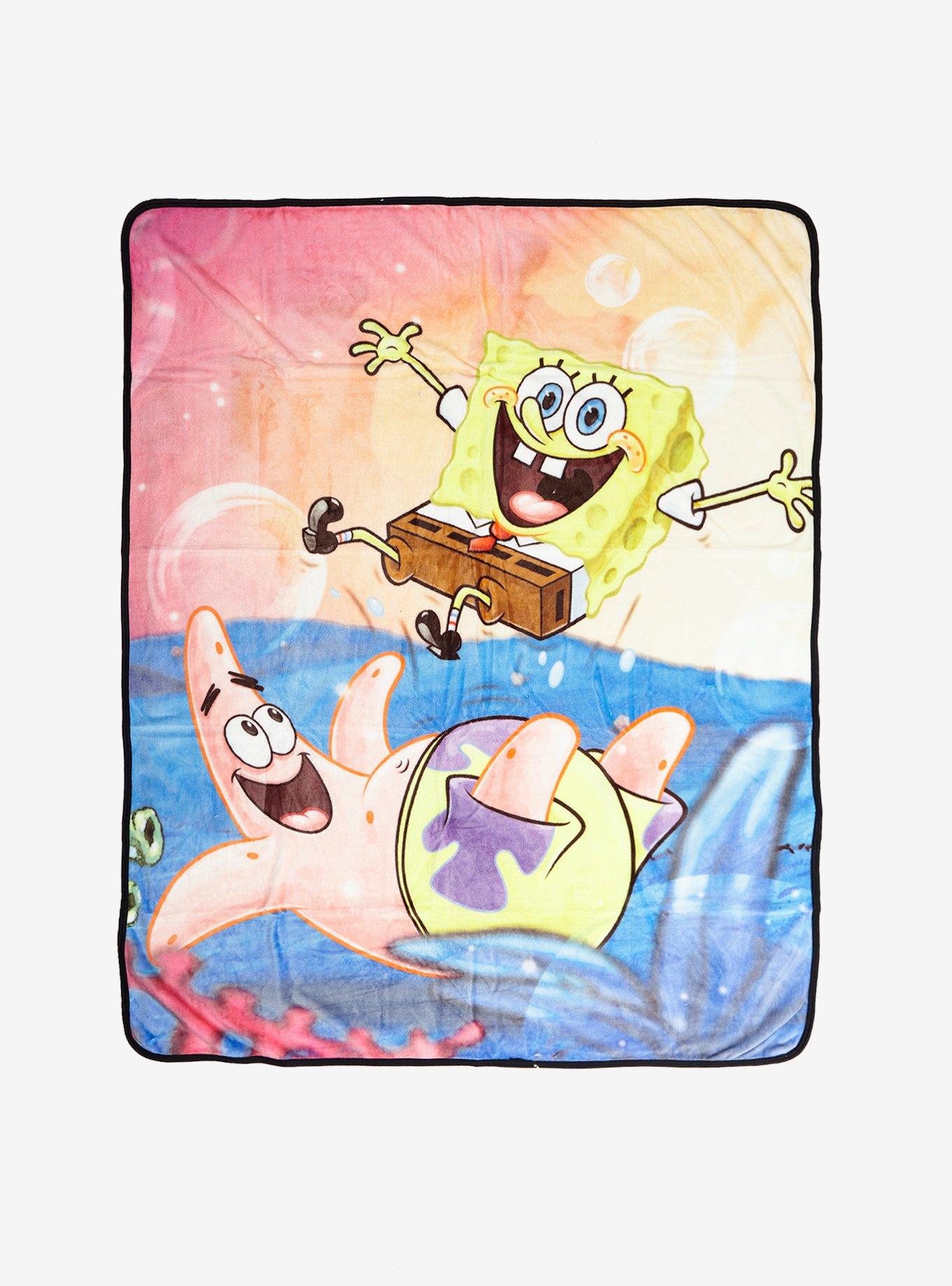 SpongeBob SquarePants Sports Plush Throw Blanket, , hi-res