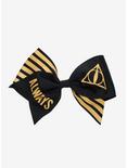 Harry Potter Deathly Hallows Logo Glitter Bow, , hi-res