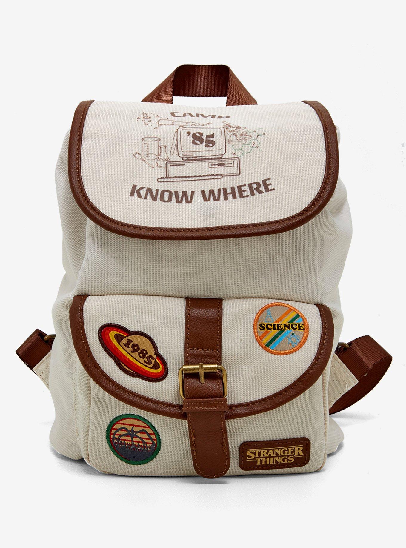 Stranger Things Camp Know Where Patch Mini Backpack