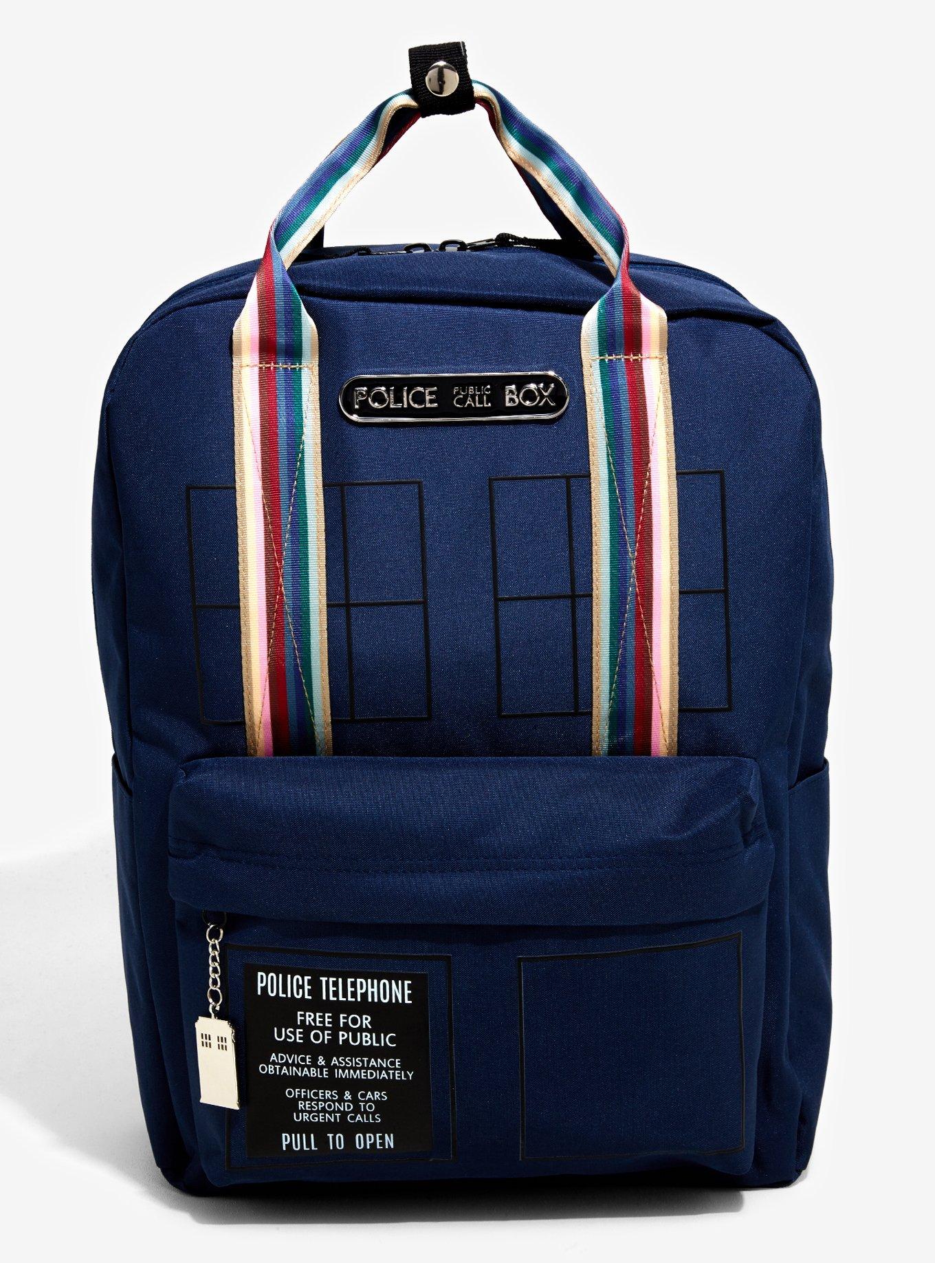 Doctor Who Thirteenth Doctor TARDIS Double Handle Backpack Hot Topic