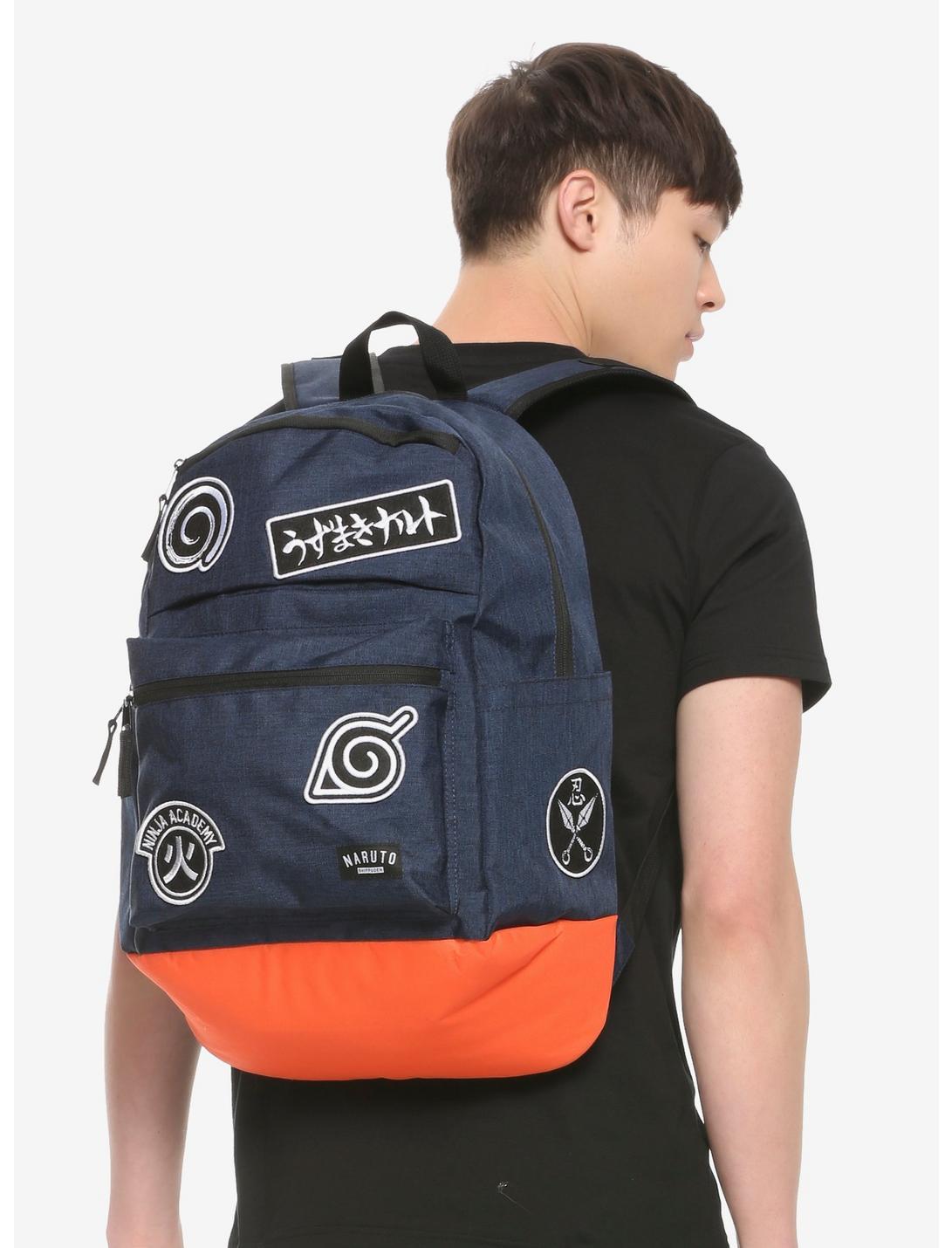 Naruto Shippuden Symbols Patches Backpack, , hi-res