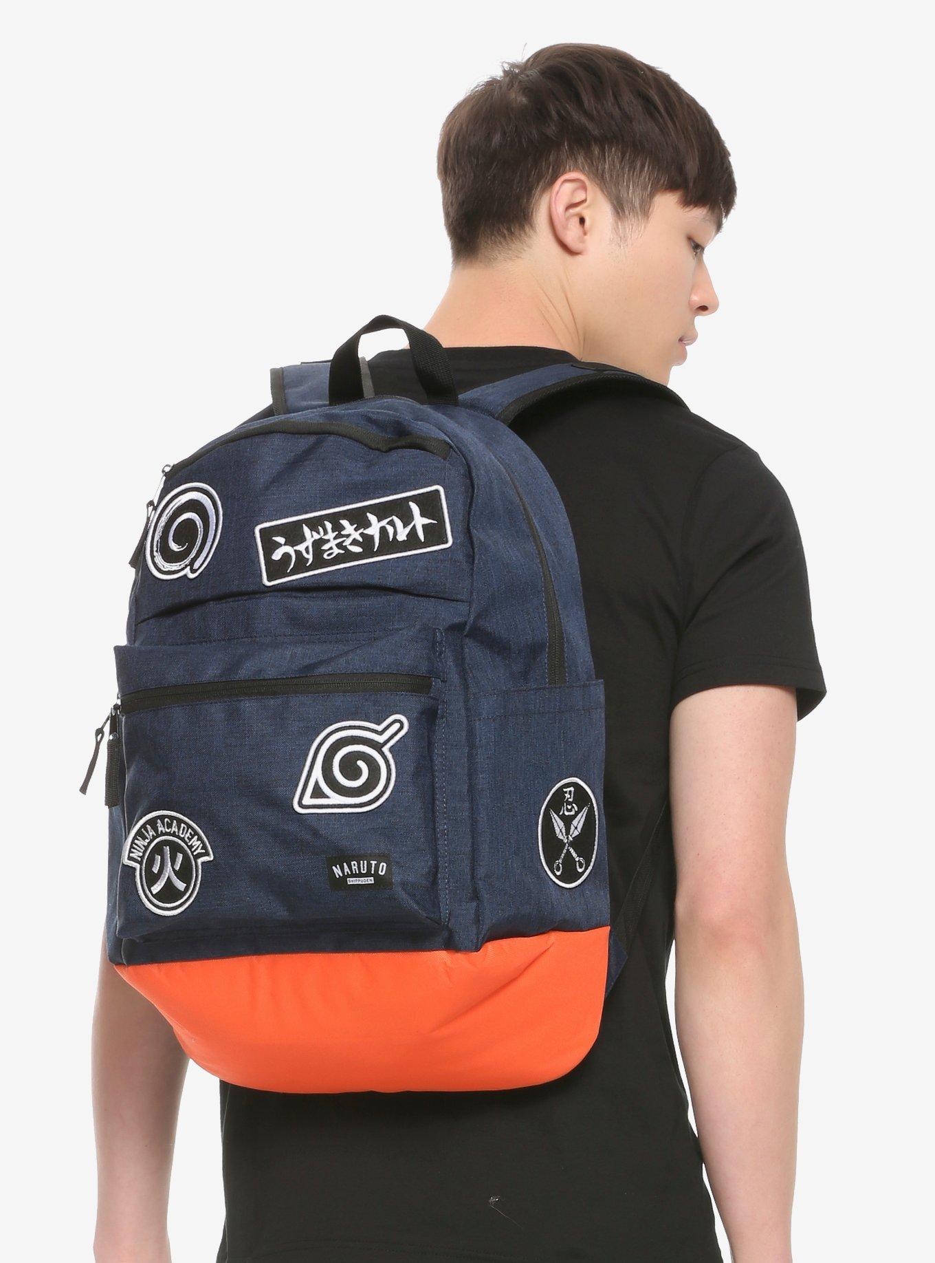 Naruto Symbols Patches Backpack 