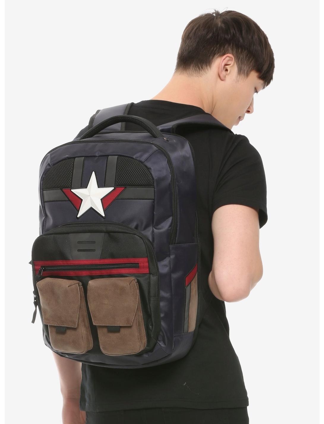 Marvel Captain America Built-Up Backpack, , hi-res