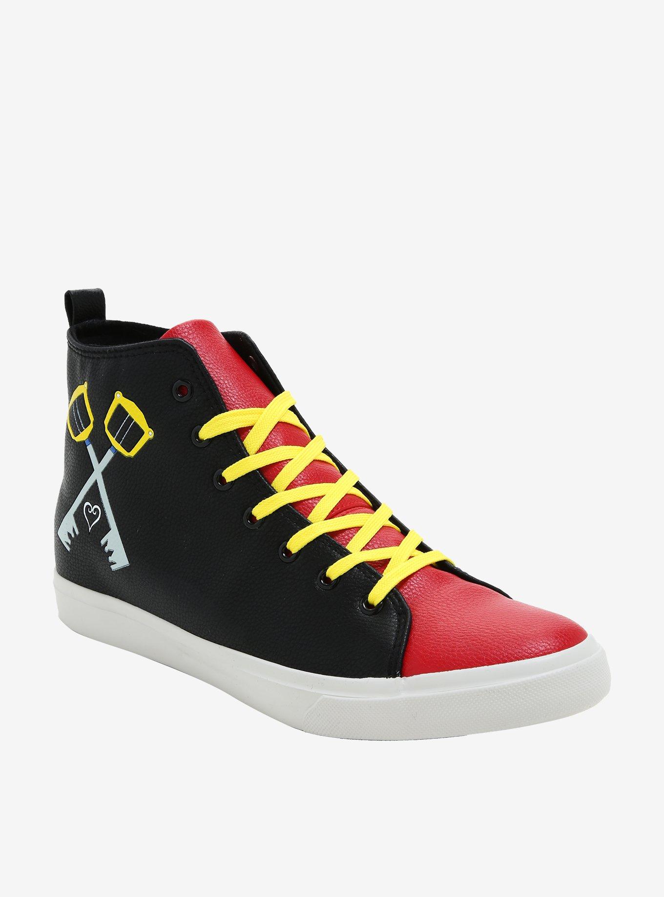 Disney Kingdom Hearts Keyblades Hi-Top Sneakers, BLACK, hi-res