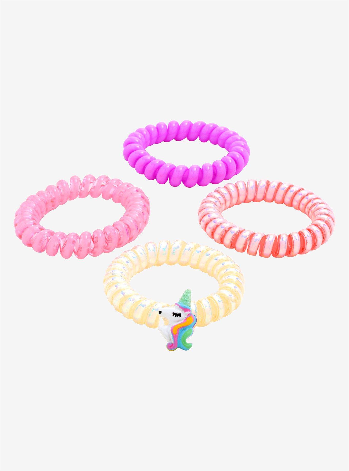Unicorn Coil Hair Elastic Set, , hi-res