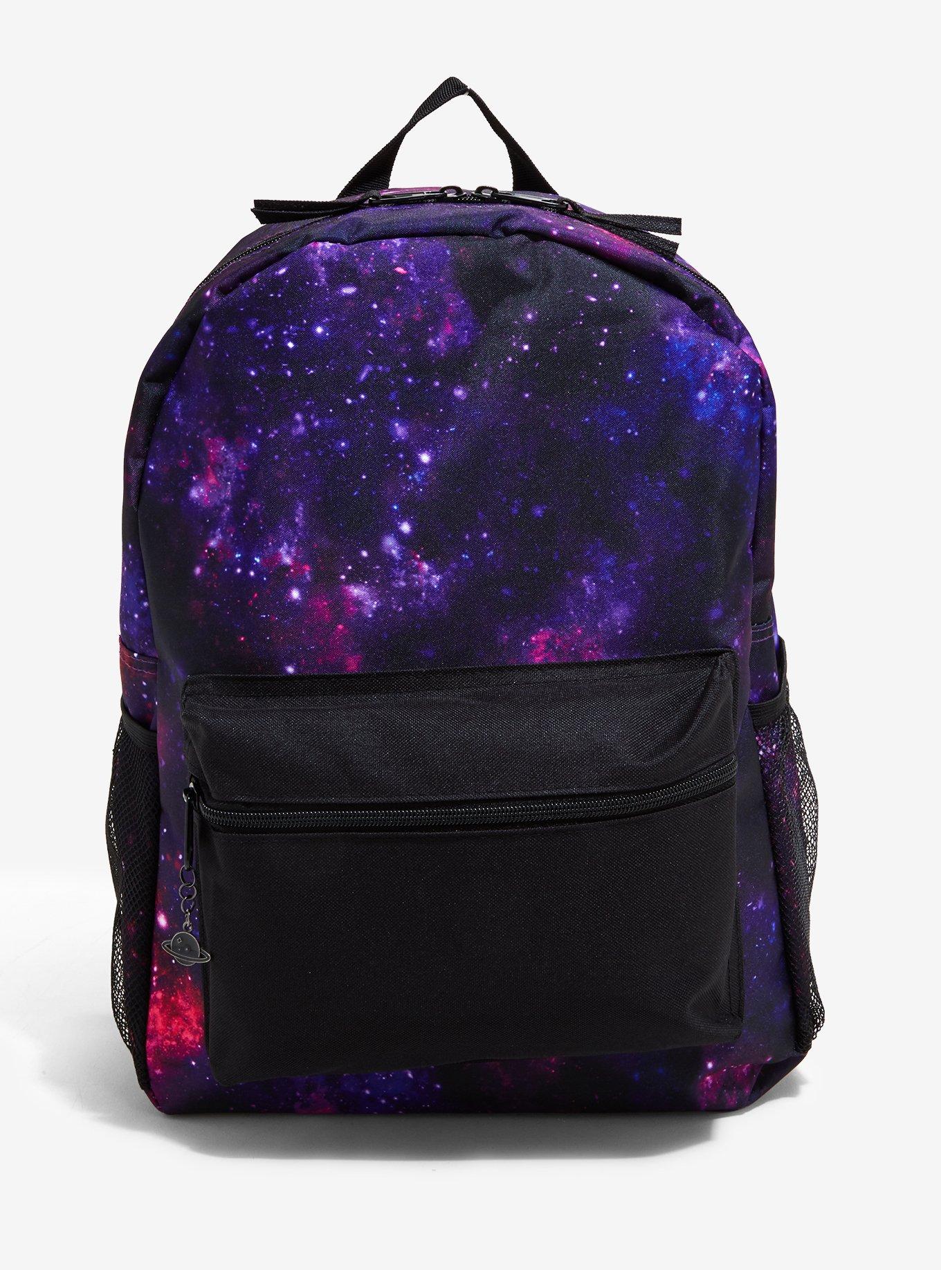 Purple & Pink Galaxy Backpack, , hi-res