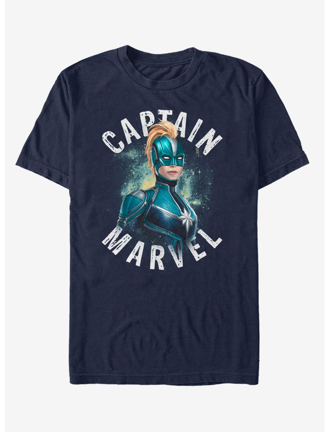 Marvel Captain Marvel Blue T-Shirt, NAVY, hi-res