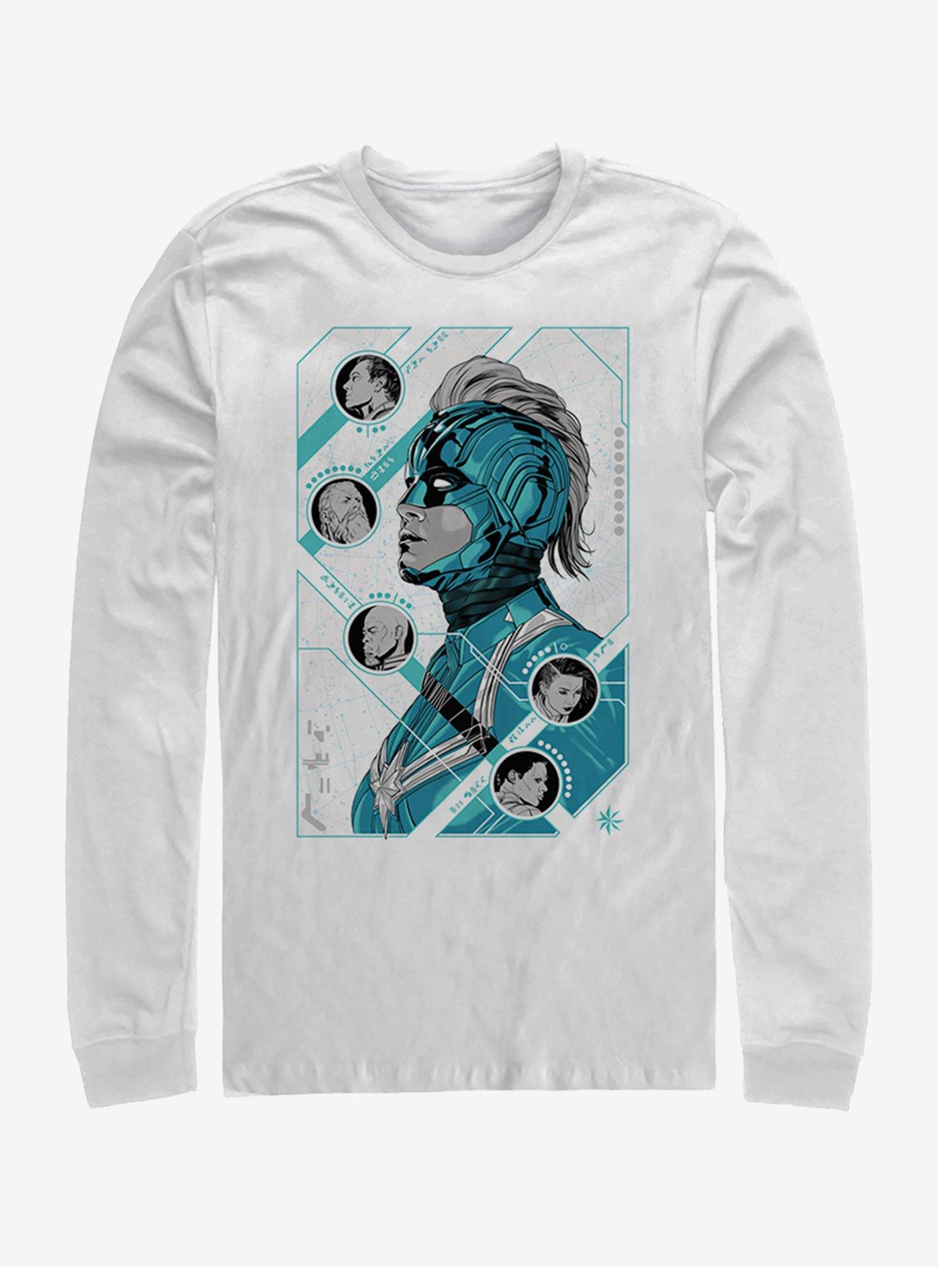 Marvel Captain Marvel Kree Long-Sleeve T-Shirt, WHITE, hi-res