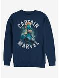 Marvel Captain Marvel Blue Sweatshirt, NAVY, hi-res