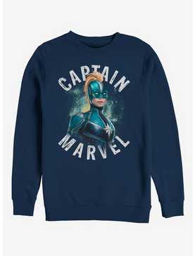 Marvel Captain Marvel Blue Sweatshirt, , hi-res