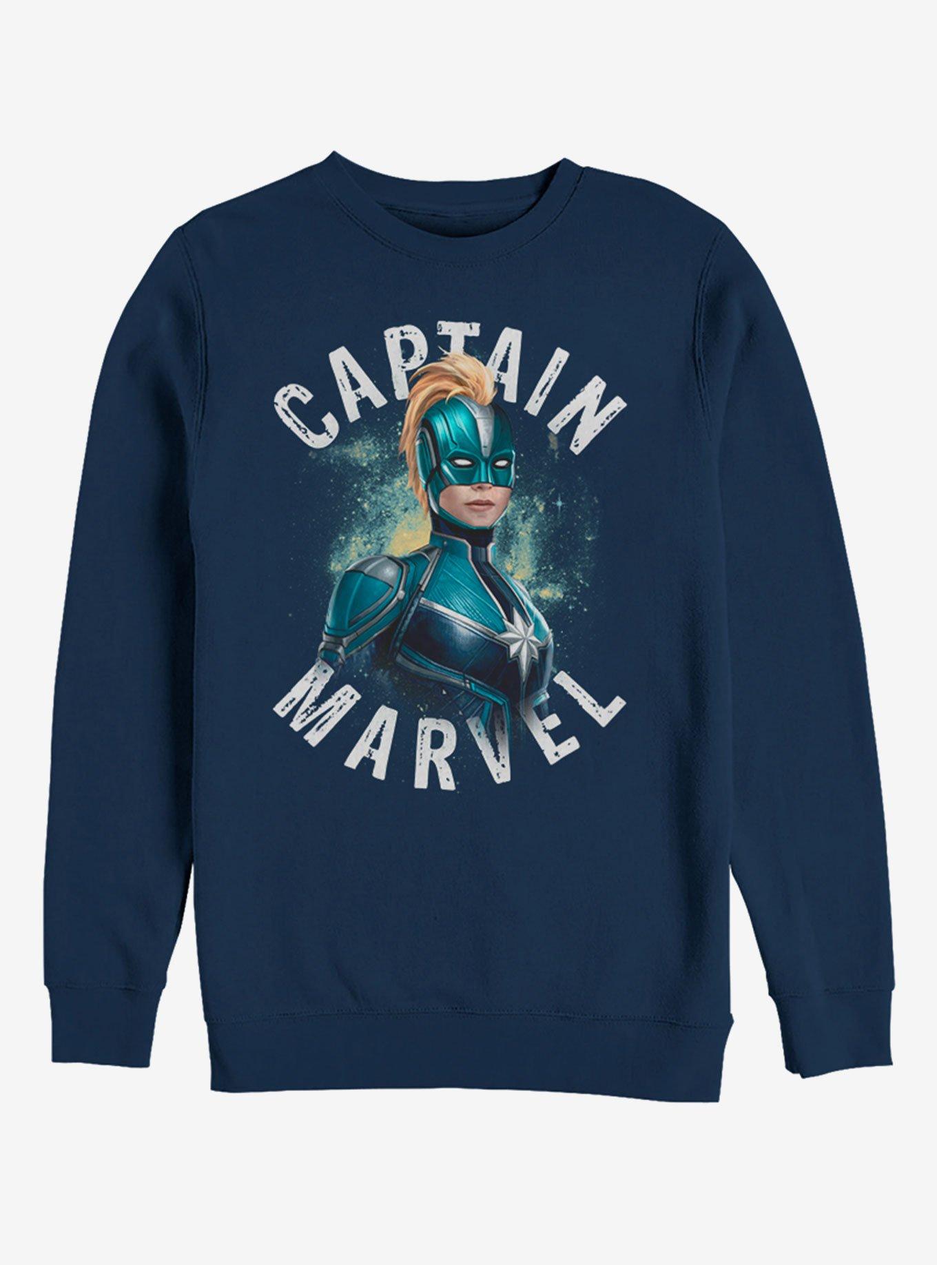 Marvel Captain Marvel Blue Sweatshirt, , hi-res