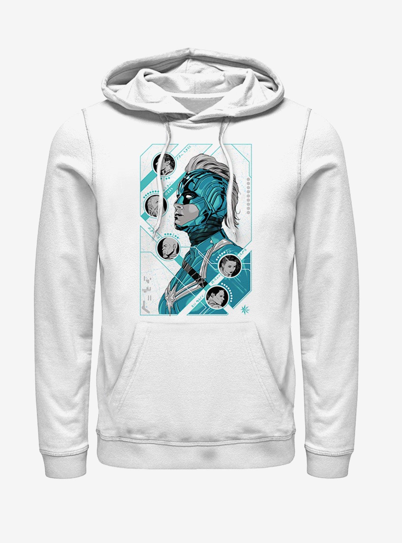 Marvel Captain Marvel Kree Hoodie, WHITE, hi-res