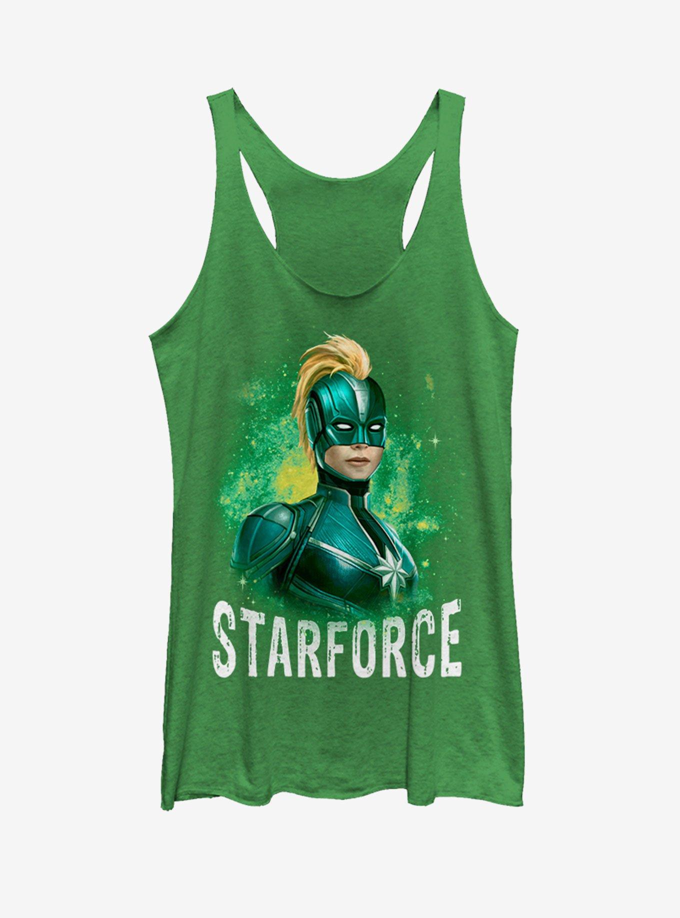 Marvel Captain Marvel STARFORCE Girls Tank, ENVY, hi-res