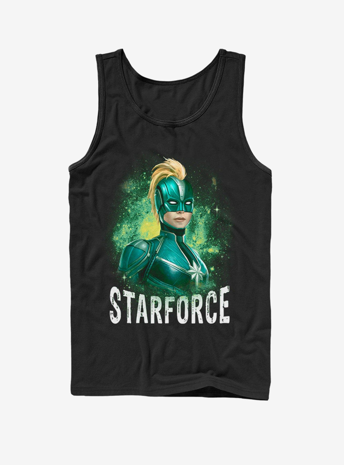 Marvel Captain Marvel STARFORCE Tank, BLACK, hi-res