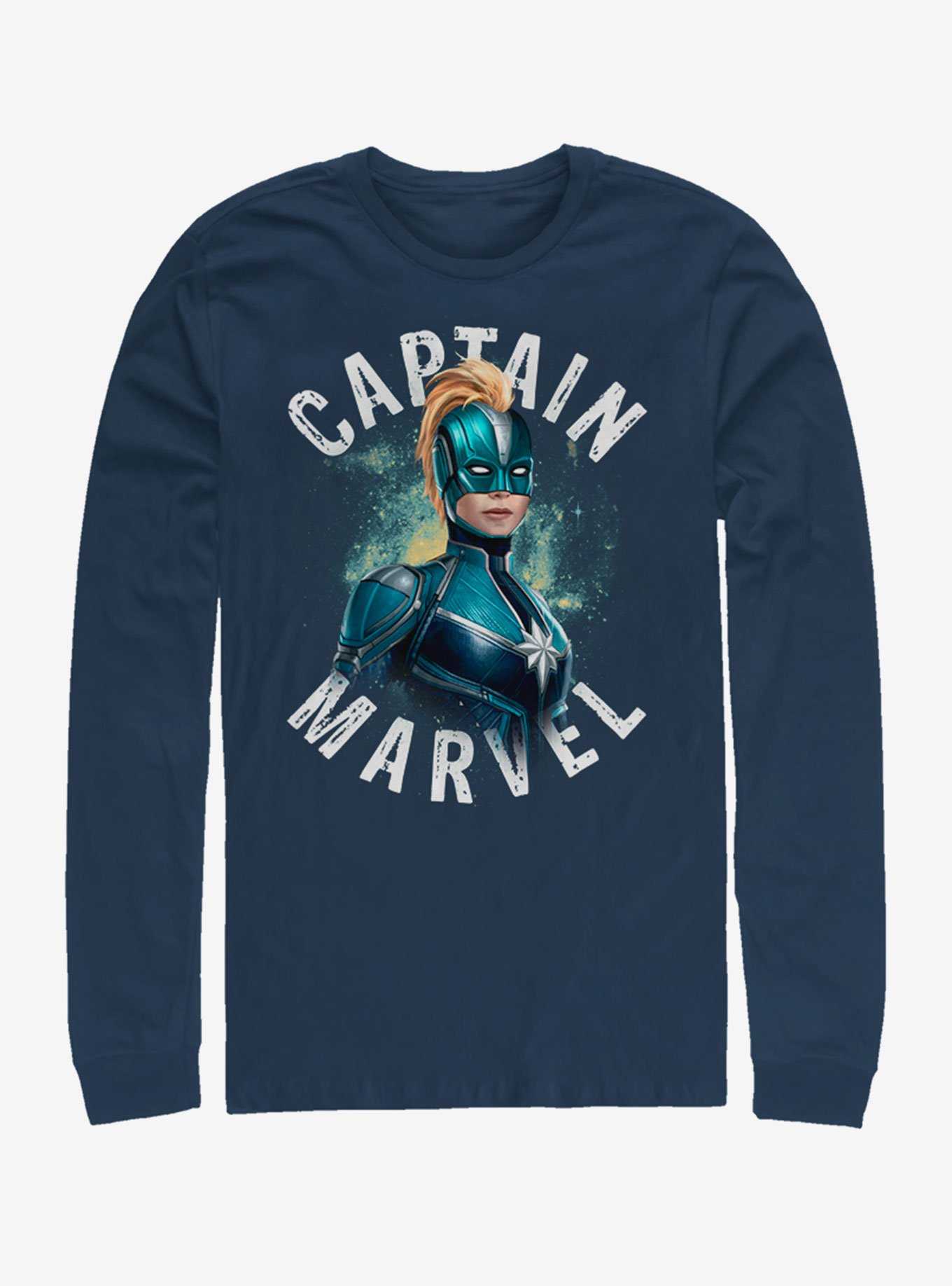 Marvel Captain Marvel Blue Long-Sleeve T-Shirt, , hi-res