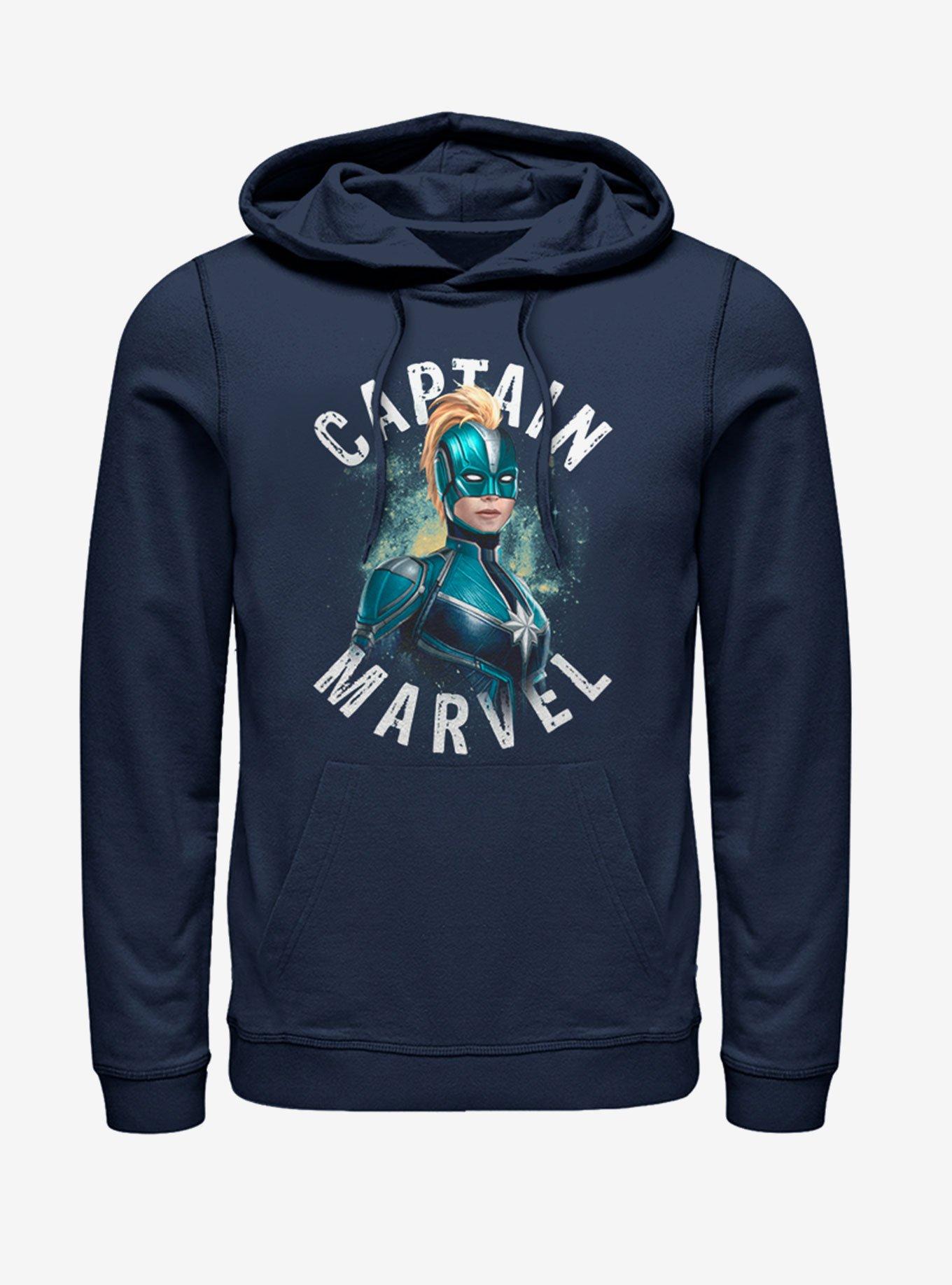 Marvel Captain Marvel Blue Hoodie, , hi-res