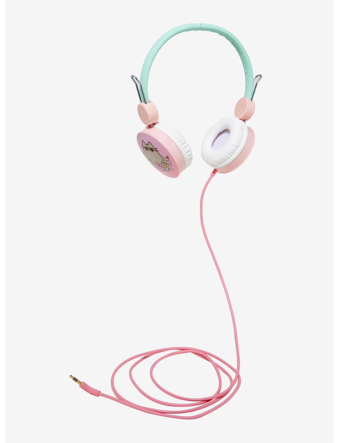 Pusheen Flower Headphones, , hi-res