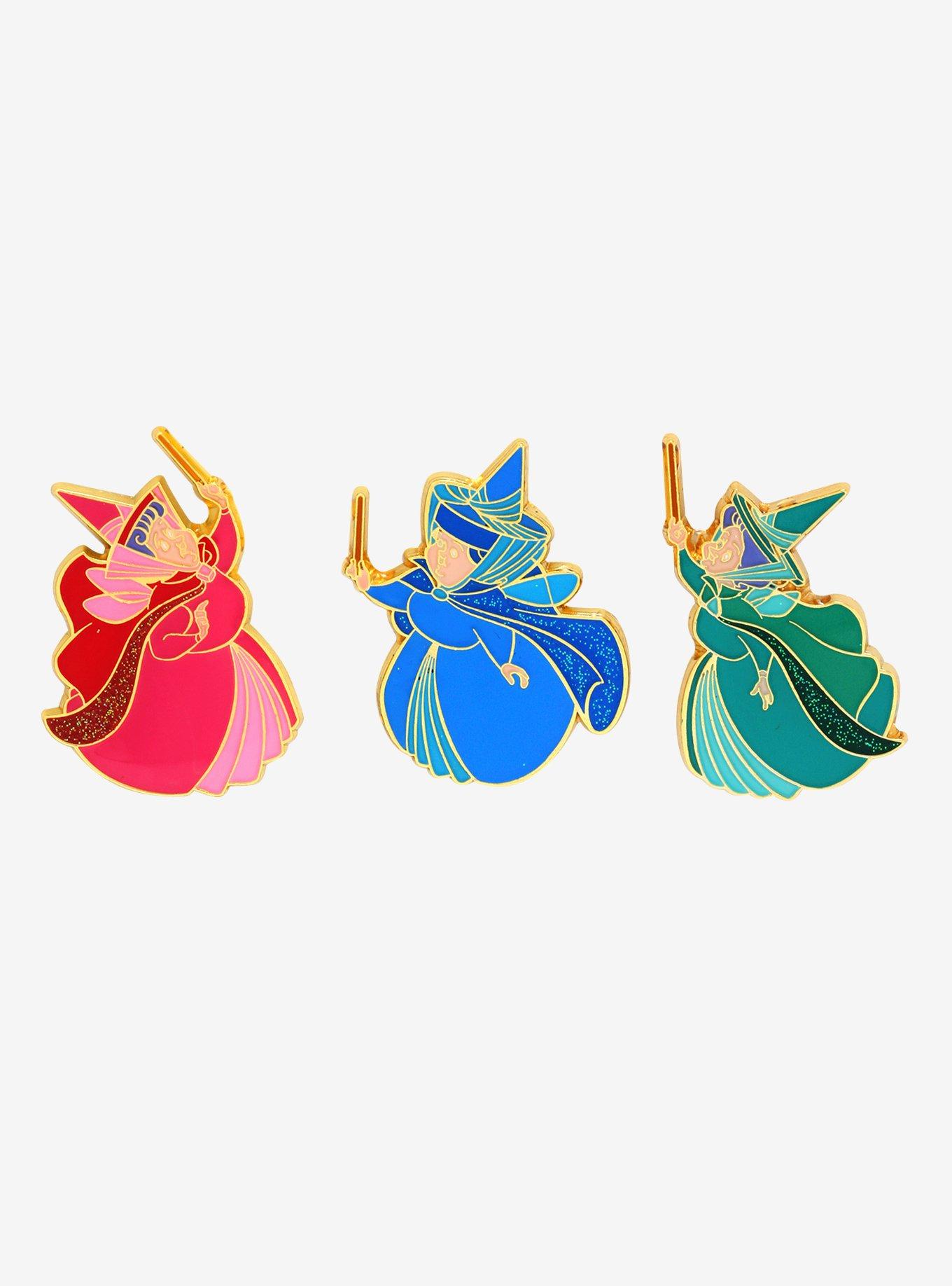 Loungefly Disney Sleeping Beauty Fairy Godmothers Enamel Pin Set - BoxLunch Exclusive, , hi-res